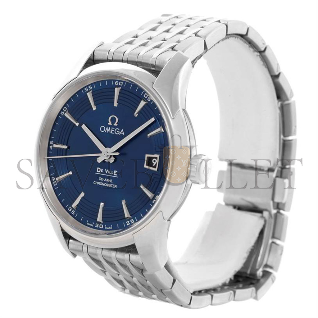 OMEGA DEVILLE HOUR VISION BLUE DIAL MENS 40MM WATCH 431.33.41.21.03.001
